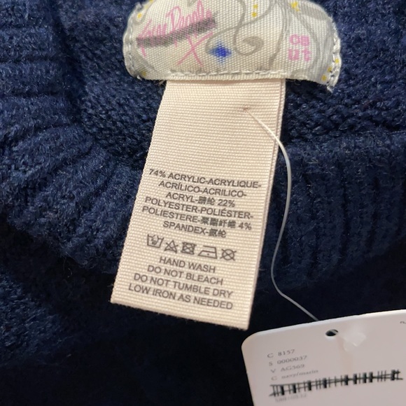 Free People Harbour Stripe Cable Poncho NWT - OS - Picture 11 of 12